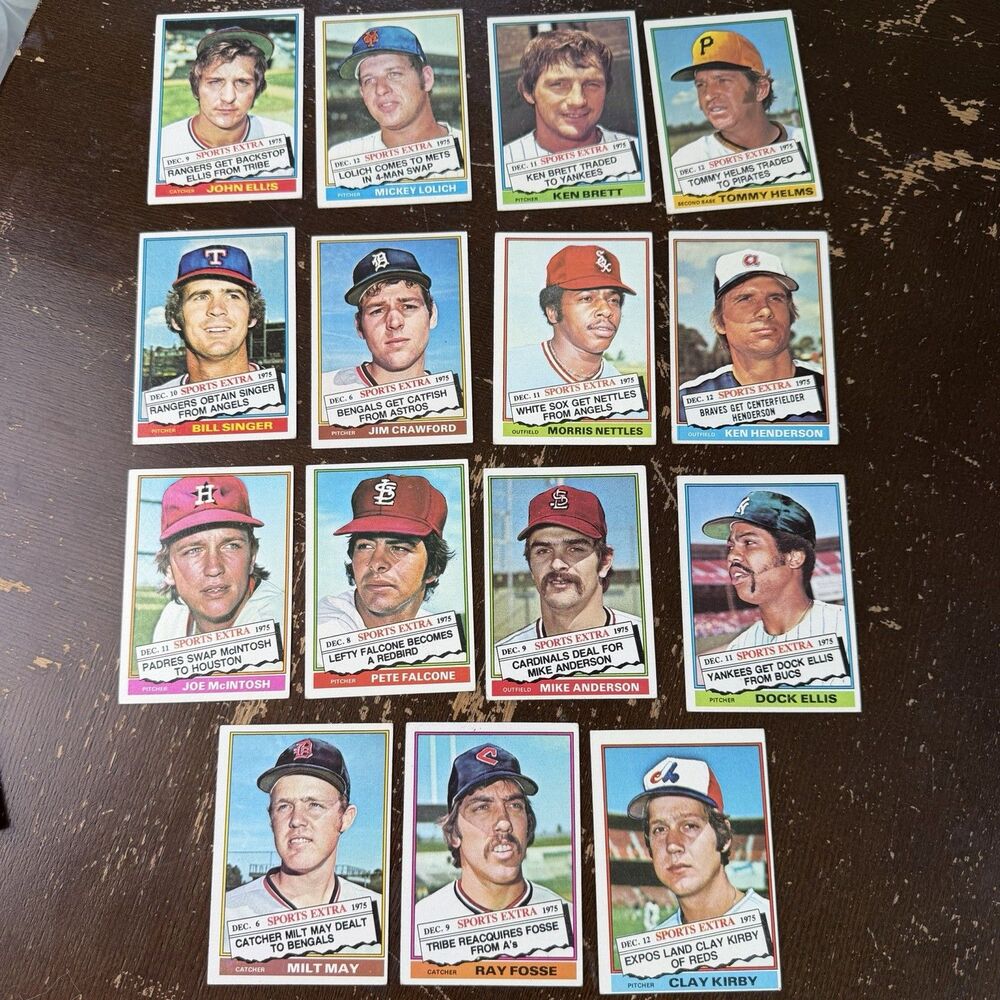 1970s Topps Baseball 100 + Card Lot w Sporting News All Time All Stars Gehrig - Picture 2 of 7